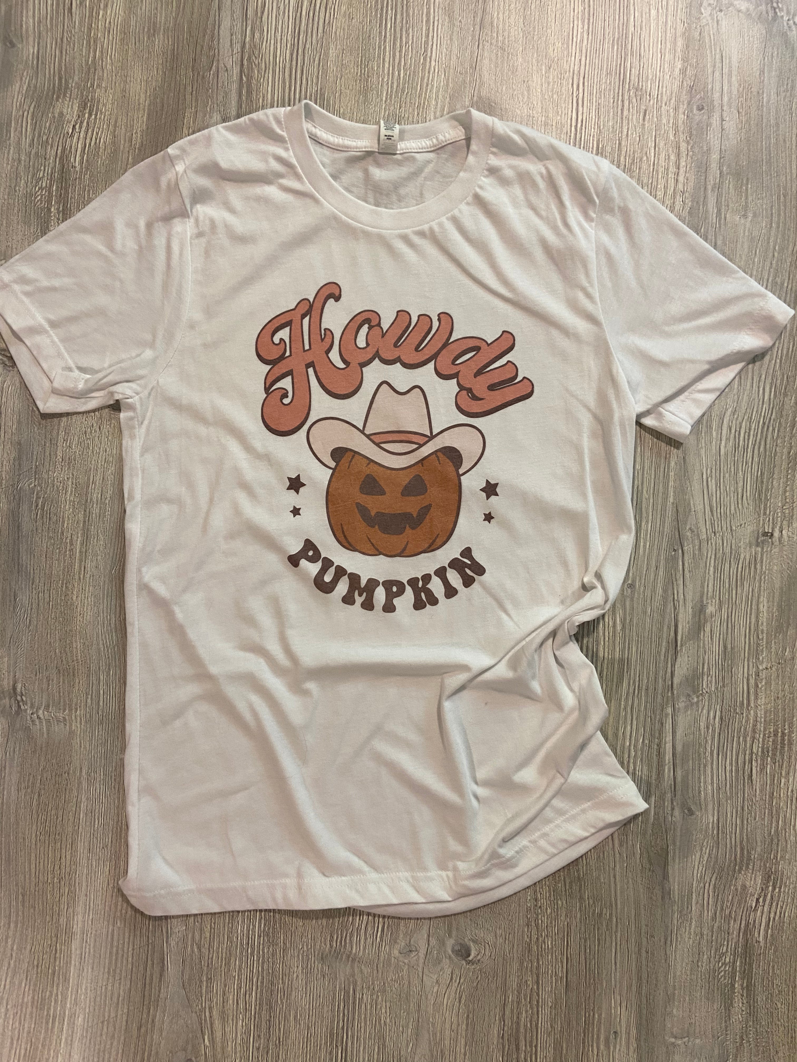 "Howdy Pumpkin" Graphic T-Shirt