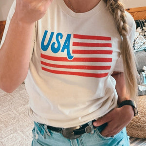 "USA Flag" Graphic T-Shirt